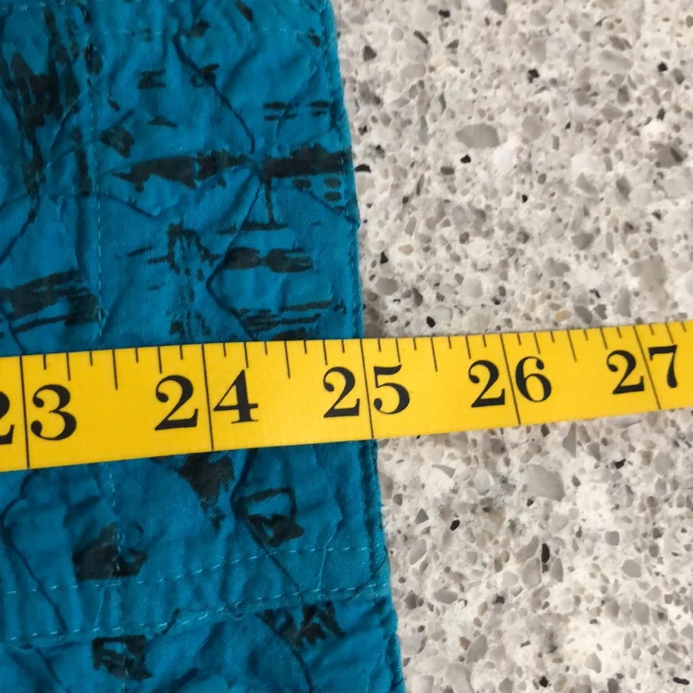 {Chico's} Greenish Blue Textured Lightweight Jacket